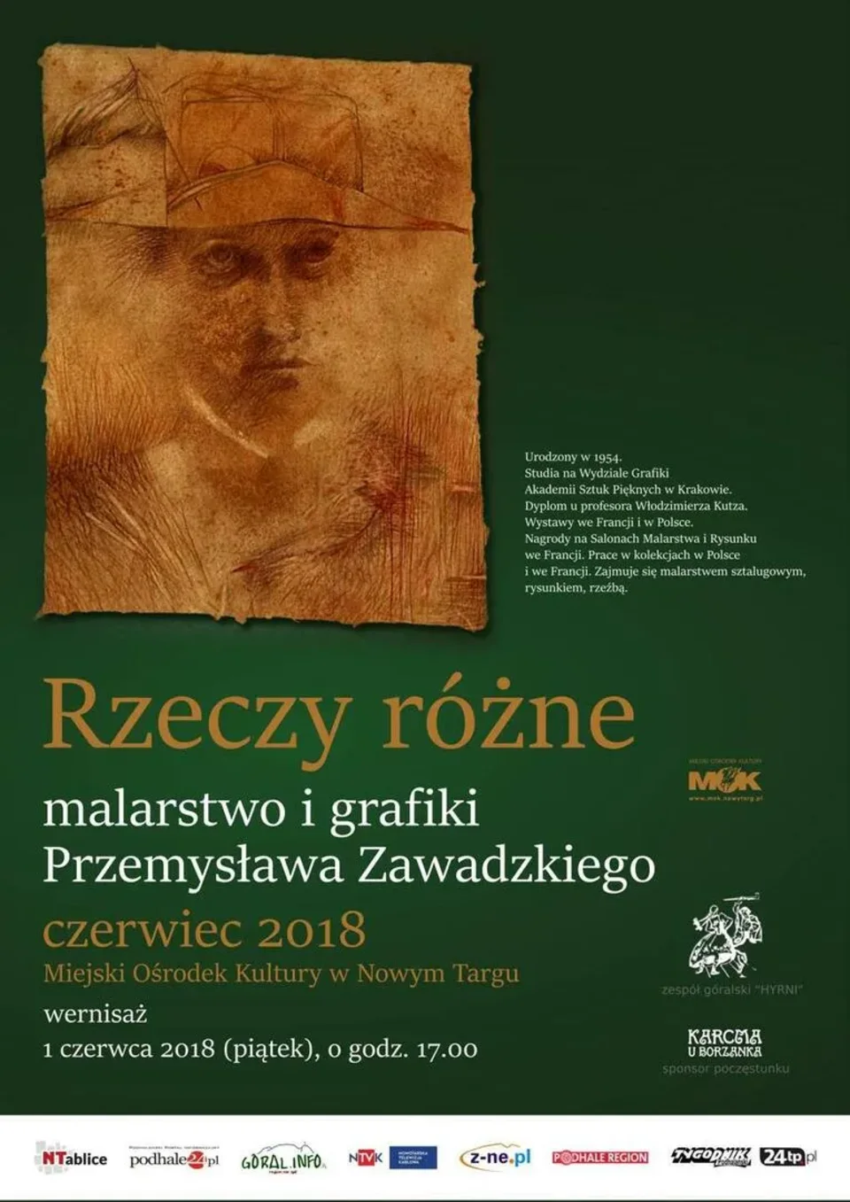 "Rzeczy różne" Przemysława Zawadzkiego w nowotarskim MOK