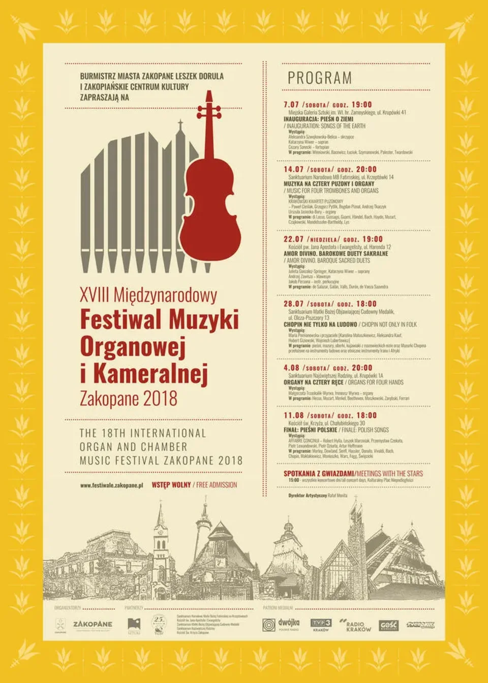 18. MIĘDZYNARODOWY FESTIWAL MUZYKI ORGANOWEJ I KAMERALNEJ