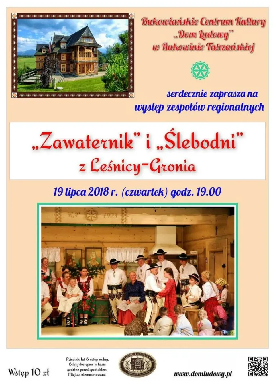 Występ zespołów regionalnych "Zawaternik" i "Ślebodni"