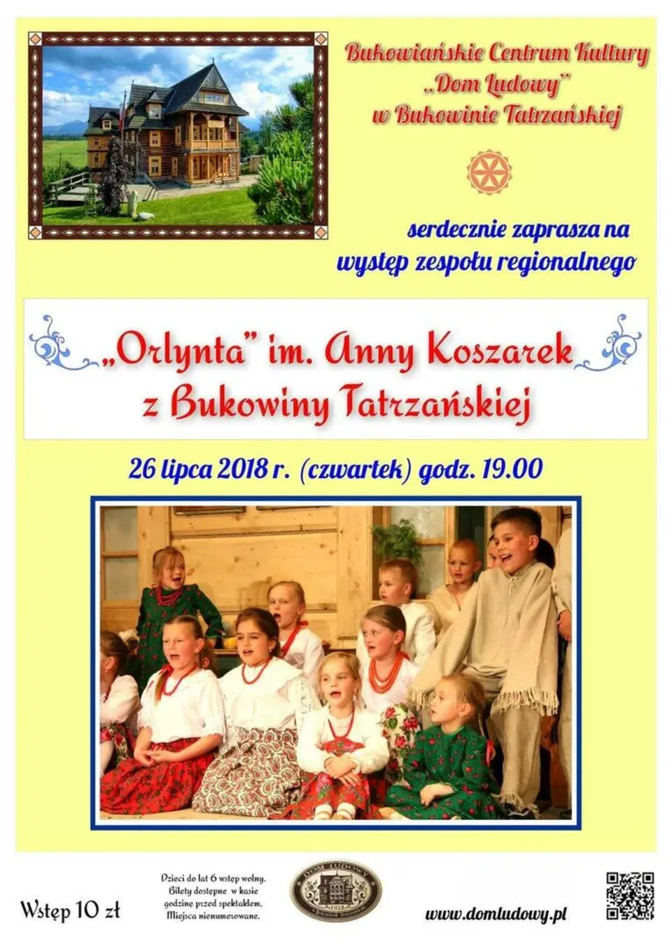 Występ zespołu regionalnego "Orlynta"