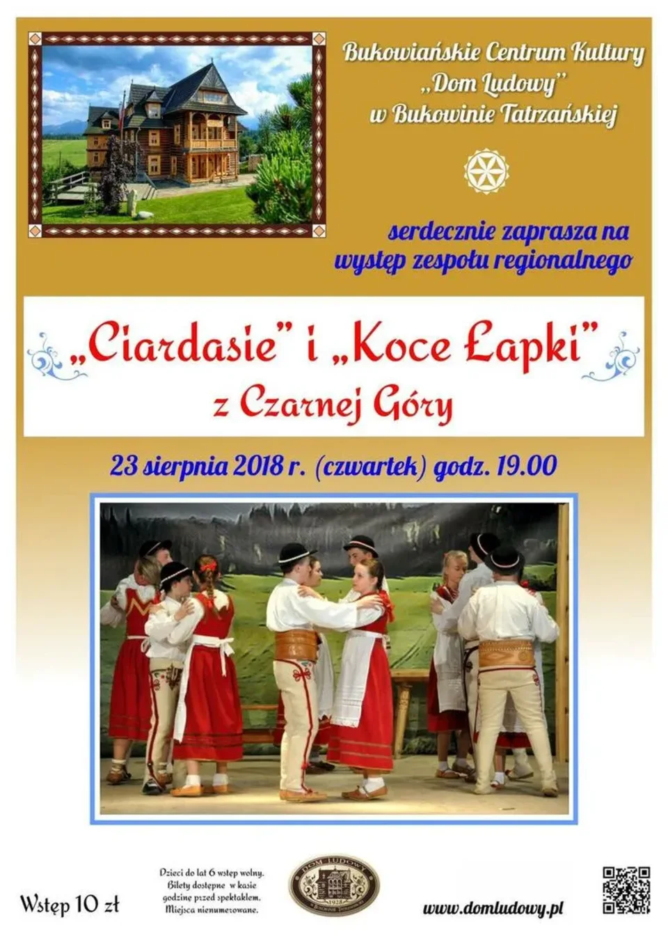 Występ zespołów regionalnych "Ciardasie" i "Koce Łapki"