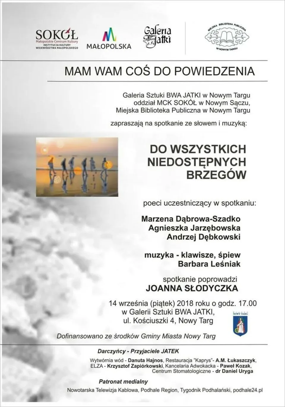 Spotkanie poetyckie "Do wszystkich niedostępnych brzegów"