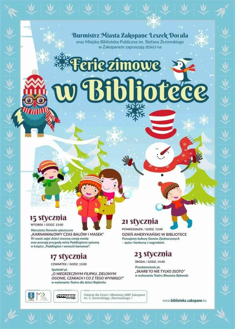 Ferie zimowe w Bibliotece