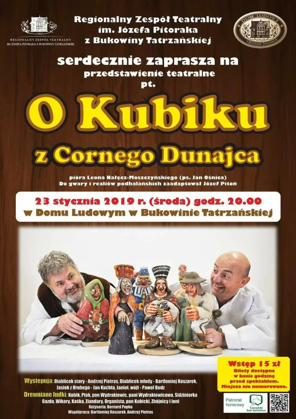 Sztuka teatralna „O Kubiku z Cornego Dunajca”