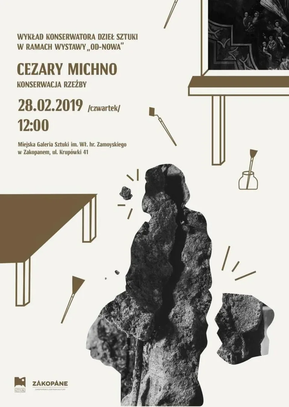 Wykład Cezarego Michno w ramach wystawy "Od-nowa"