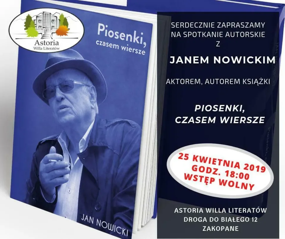 Spotkanie autorskie z Janem Nowickim