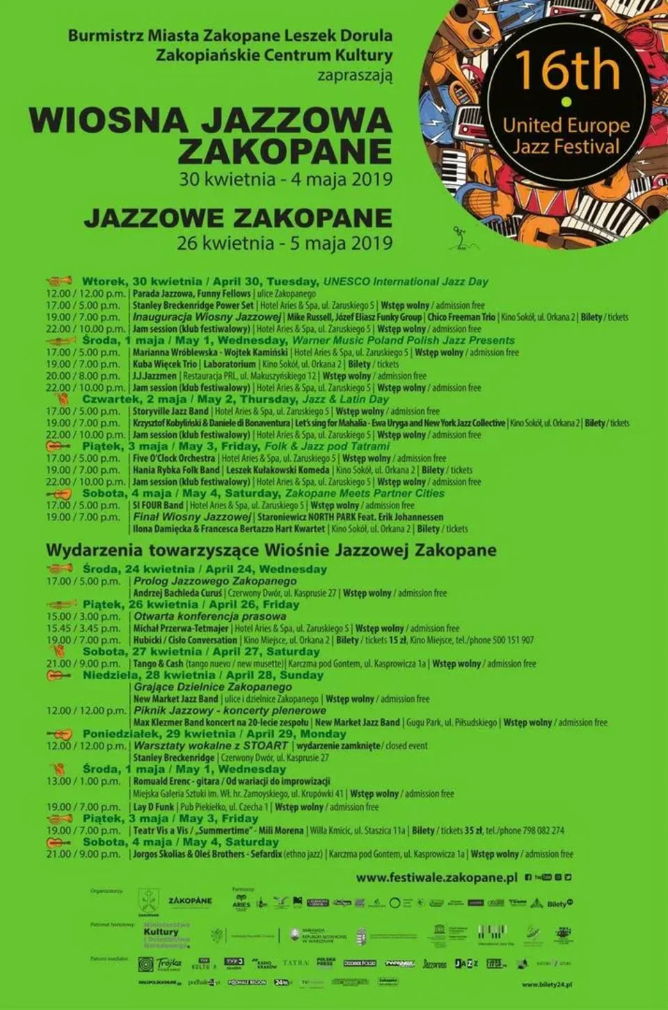 Koncerty - Michał Przerwa-Tetmajer i Romuald Erenc w ramach Wiosny Jazzowej Zakopane 2019