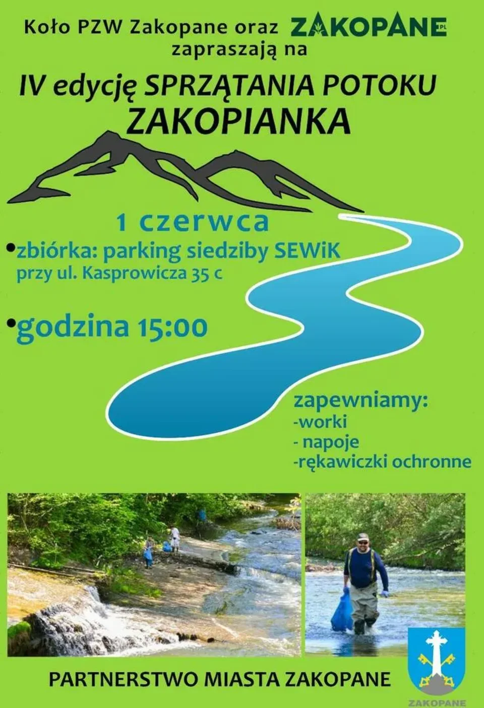 IV Sprzątanie Potoku Zakopianka