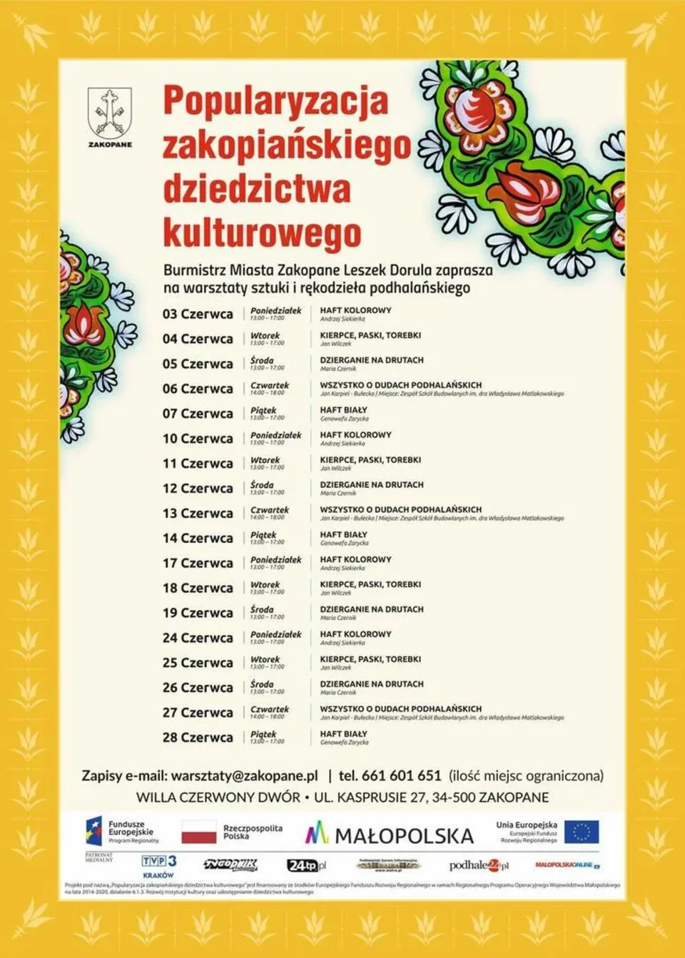 Warsztaty z popularyzacji zakopiańskiego dziedzictwa kulturowego