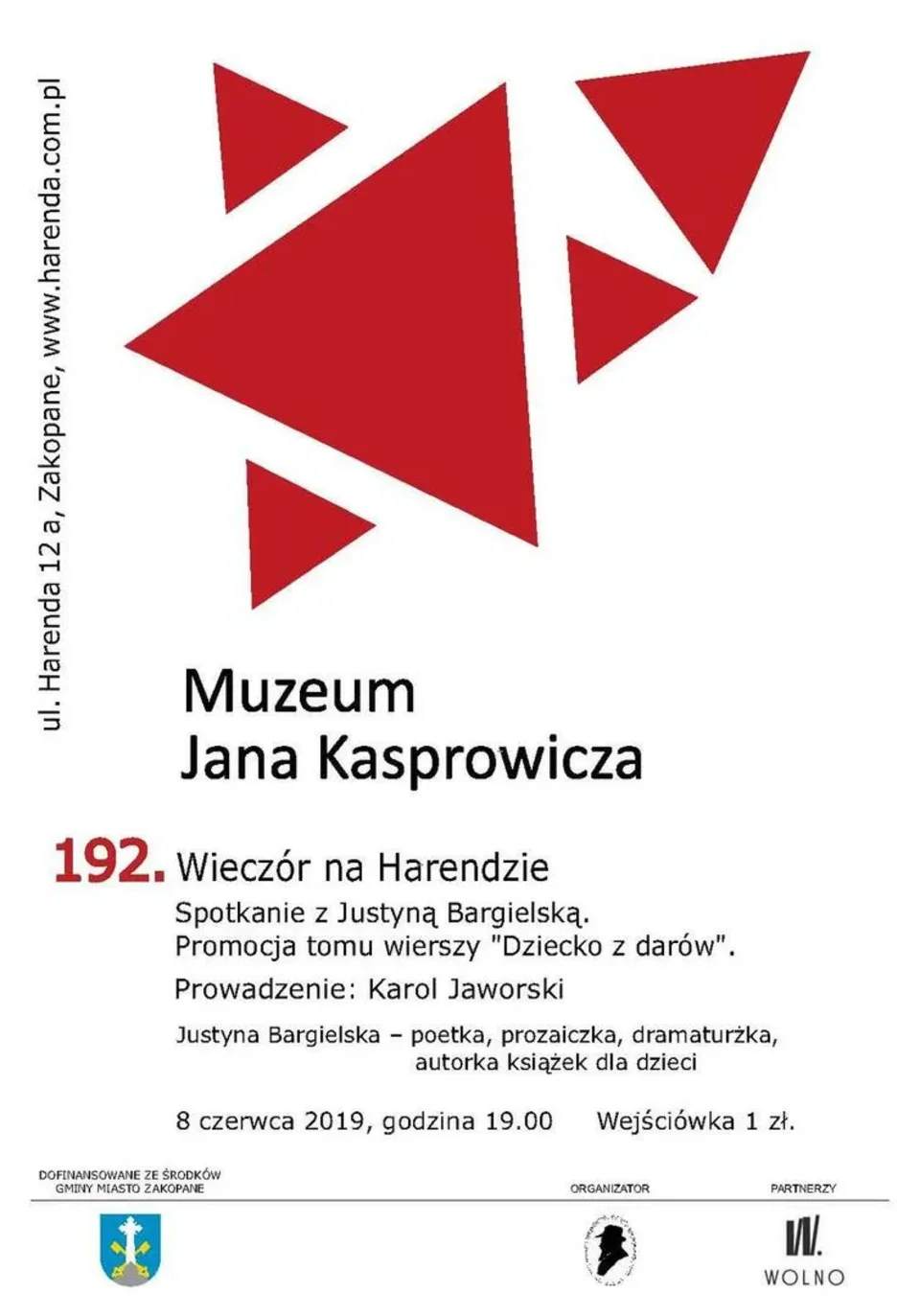 192. Wieczór na Harendzie. Spotkanie z Justyną Bargielską