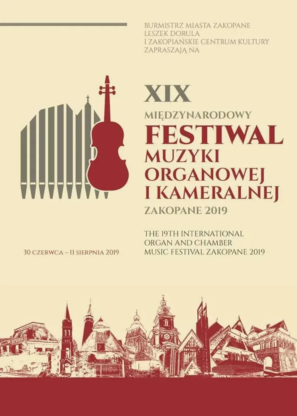 Koncert inauguracyjny 19. Międzynarodowego Festiwalu Muzyki Organowej i Kameralnej