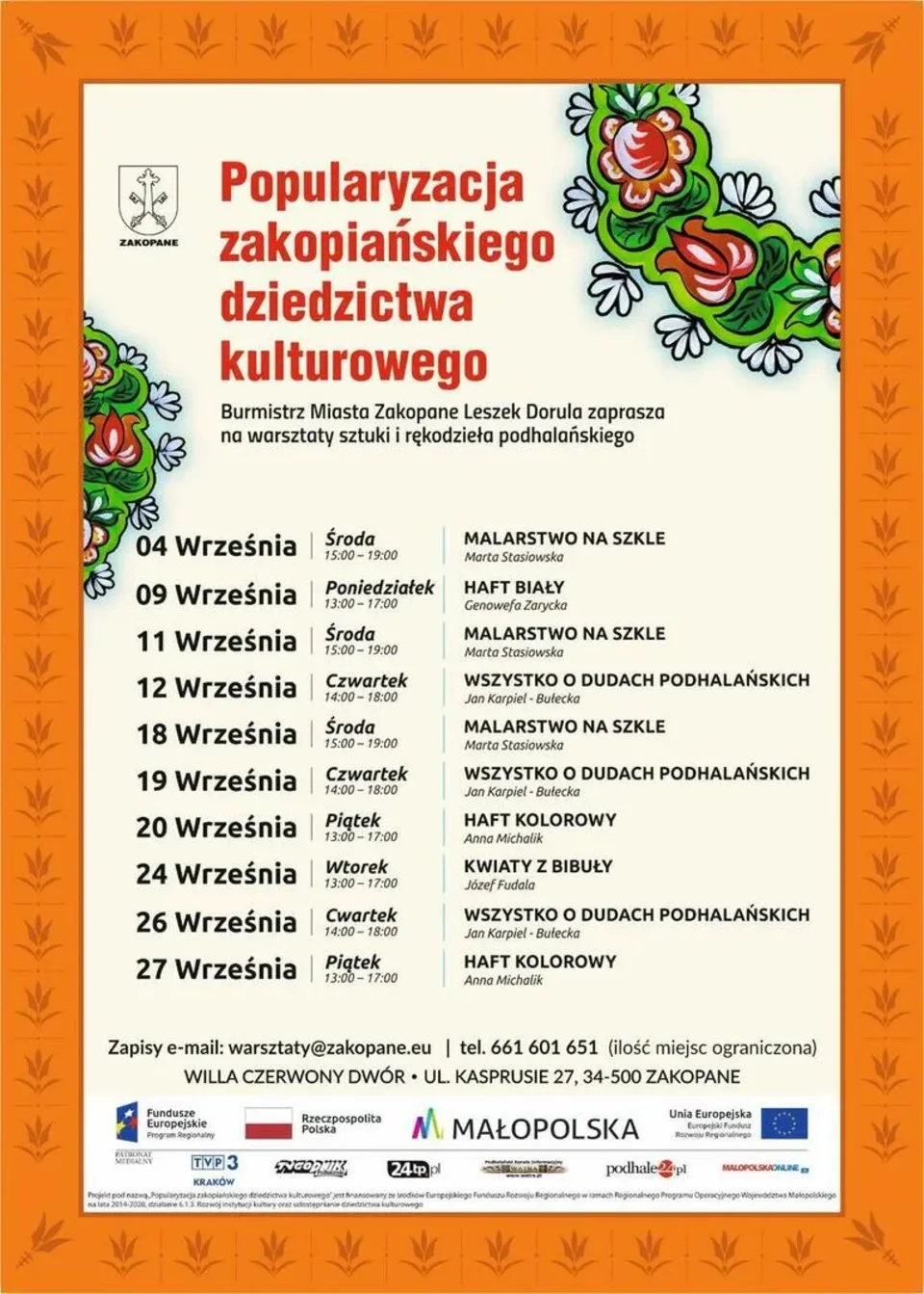 Warsztaty sztuki i rękodzieła w Czerwonym Dworze
