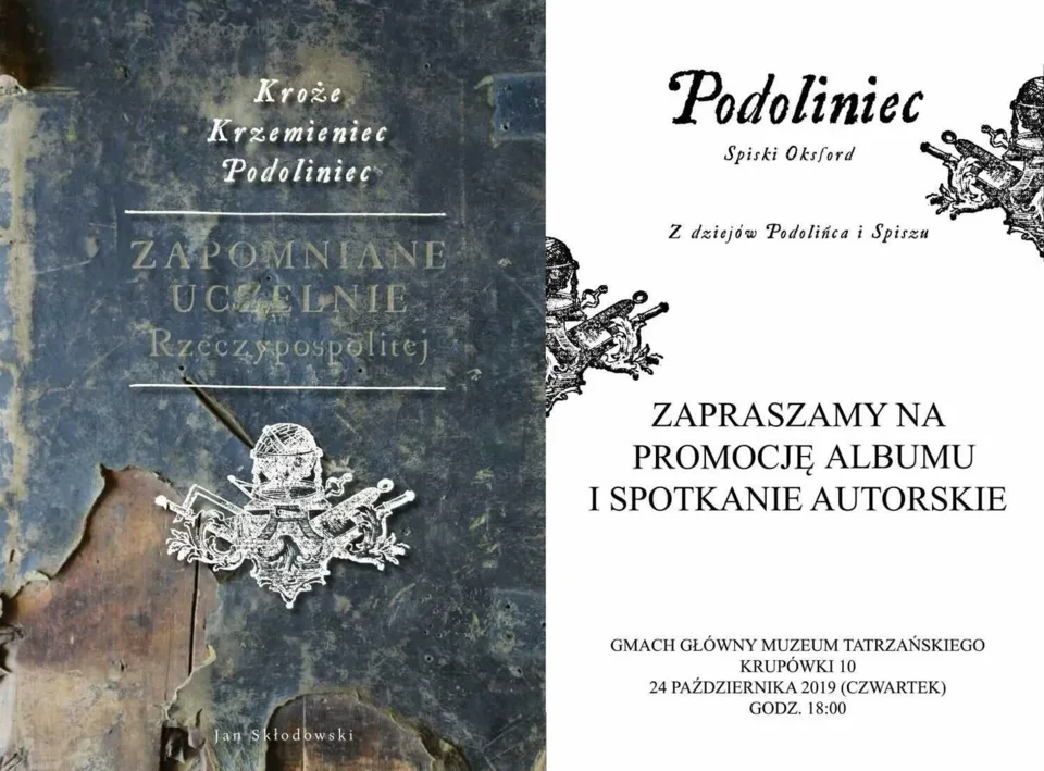 PROMOCJA KSIĄŻKI I SPOTKANIE AUTORSKIE "ZAPOMNIANE UCZELNIE RZECZYPOSPOLITEJ"