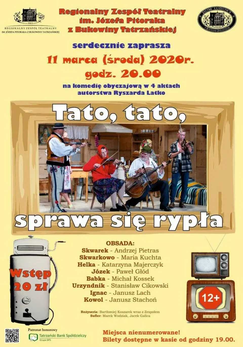 Sztuka teatralna "Tato, tato, sprawa się rypła"