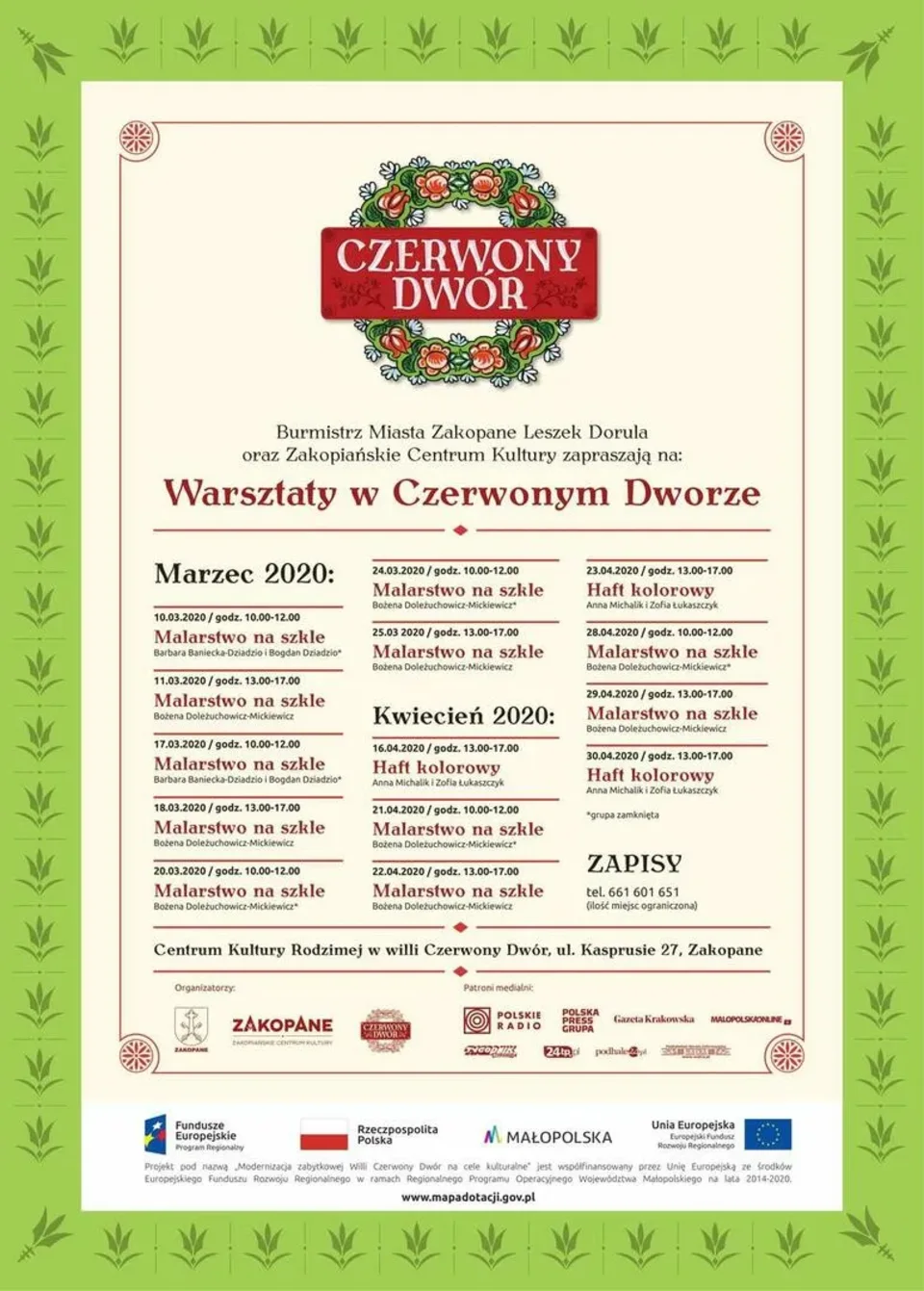 Warsztaty w Czerwonym Dworze